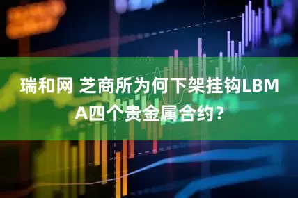 瑞和网 芝商所为何下架挂钩LBMA四个贵金属合约？